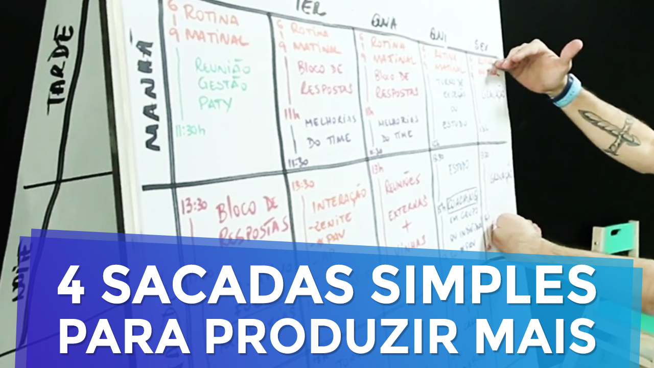 Produtividade: 4 Sacadas Simples para Você Produzir Mais
